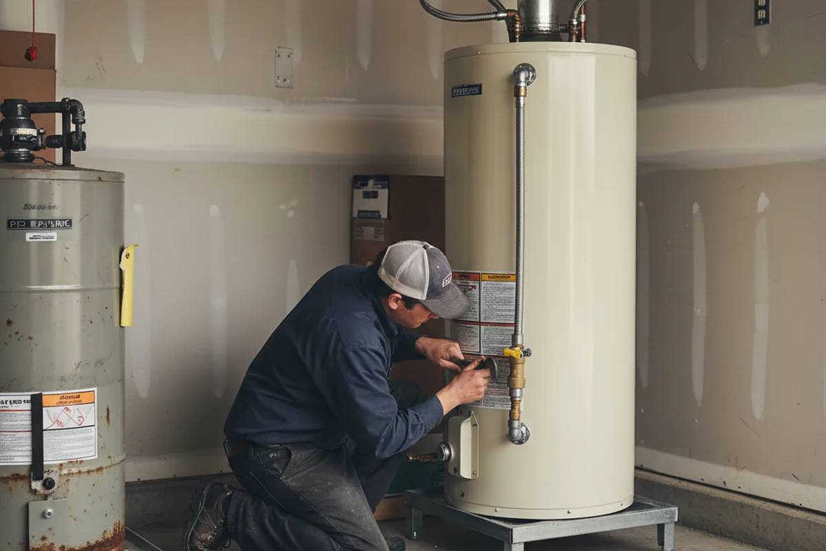 Water heater and shutoff valve replacement in Sand Coulee